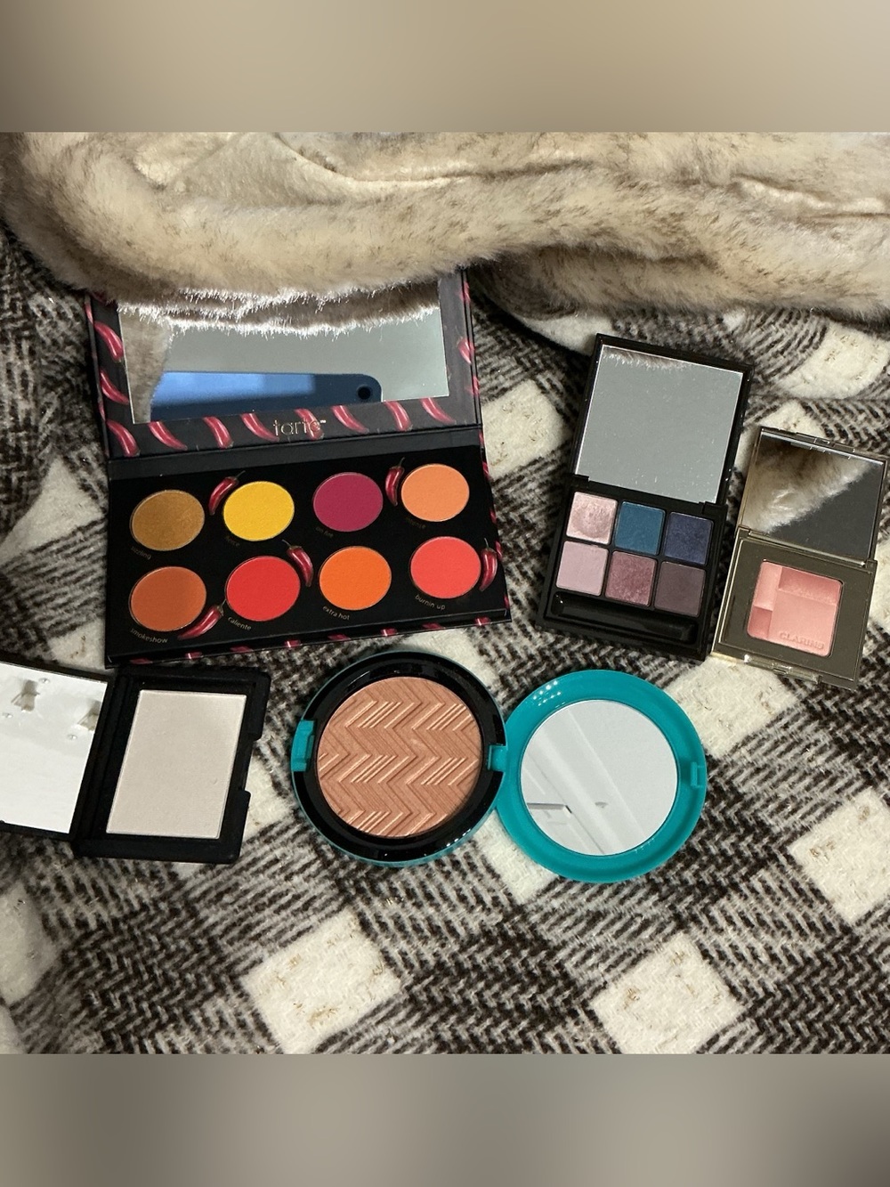 TARTE MAC NARS CLARINS EYESHADOW HIGHLIGHTER BLUSH BUNDLE